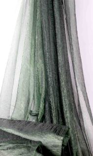 Organza tmavě zelená 300cm