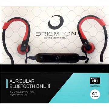 Bluetooth sluchátka s mikrofonem BRIGMTON BML-11-R Červený